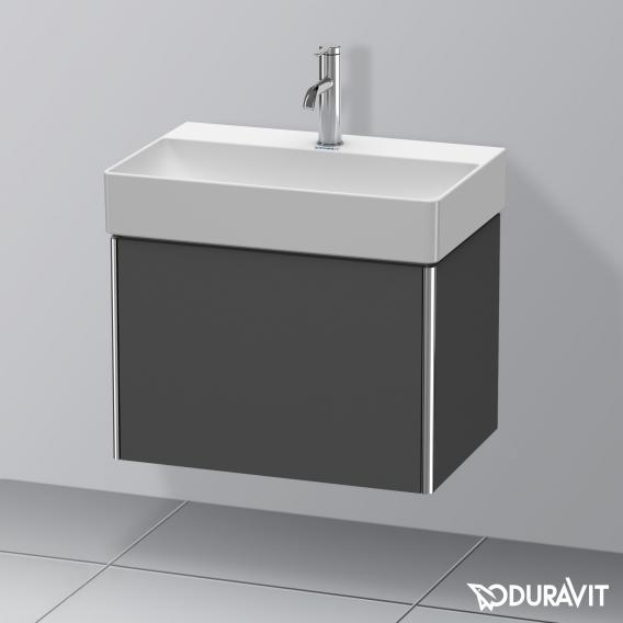 Duravit XSquare 梳妝台 緊湊型，附 1 個拉出式隔層，內部系統為楓木