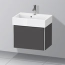 Duravit XSquare vanity unit Compact with 1 pull-out compartment, with interior system in walnut