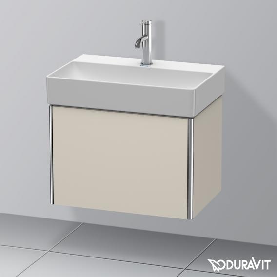 Duravit XSquare 梳妝台 緊湊型，附 1 個拉出式隔層，內部系統為楓木