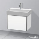 Duravit XSquare vanity unit Compact with 1 pull-out compartment, with interior system in maple