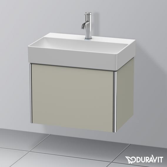 Duravit XSquare 梳妝台 緊湊型，附 1 個拉出式隔層，內部系統為楓木