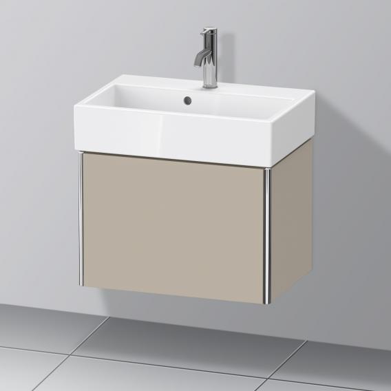 Duravit XSquare 梳妝台 緊湊型，附 1 個拉出式隔層，內部系統為胡桃木