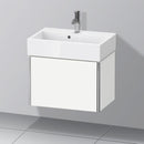 Duravit XSquare vanity unit Compact with 1 pull-out compartment, with interior system in maple