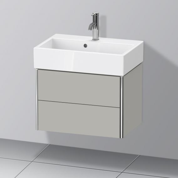 Duravit XSquare 梳妝台 緊湊型，附 2 個拉出式隔層，內部系統為楓木