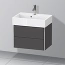 Duravit XSquare vanity unit Compact with 2 pull-out compartments, with interior system in maple