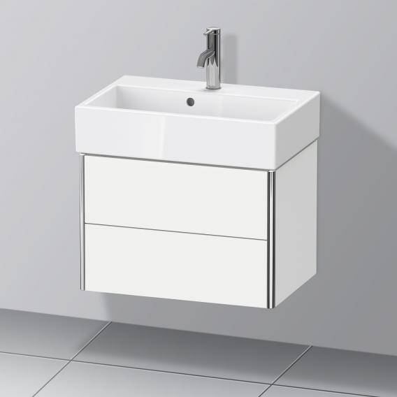 Duravit XSquare 梳妝台 緊湊型，附 2 個拉出式隔層，內部系統為楓木