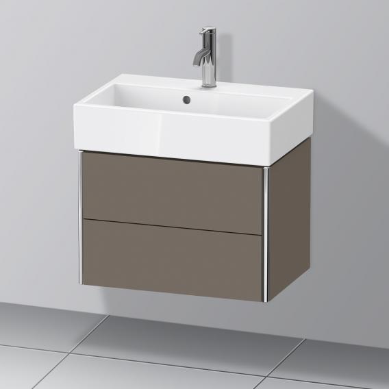 Duravit XSquare 梳妝台 緊湊型，附 2 個拉出式隔層，內部系統為楓木