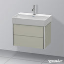 Duravit XSquare vanity unit Compact with 2 pull-out compartments, with interior system in maple