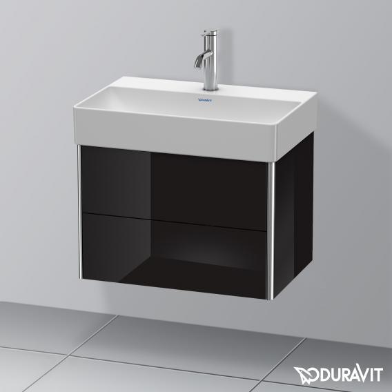 Duravit XSquare 梳妝台 緊湊型，附 2 個拉出式隔層，內部系統為楓木