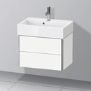 Duravit XSquare vanity unit Compact with 2 pull-out compartments, with interior system in maple