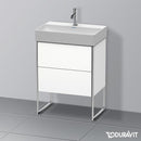 Duravit XSquare vanity unit Compact with 2 pull-out compartments, with interior system in maple