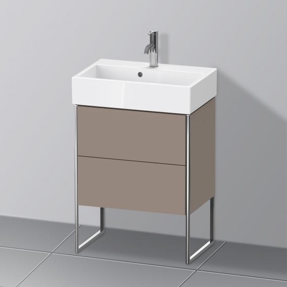 Duravit XSquare 梳妝台 緊湊型，附 2 個拉出式隔層，內部系統為楓木