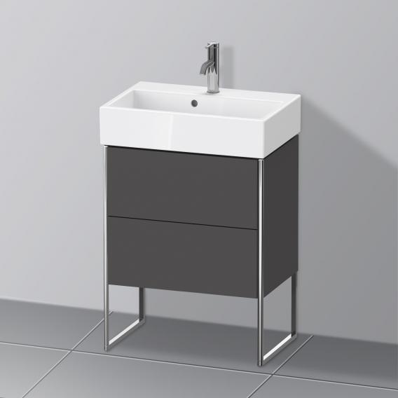 Duravit XSquare 梳妝台 緊湊型，附 2 個拉出式隔層，內部系統為楓木