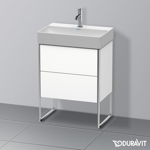 Duravit XSquare vanity unit Compact with 2 pull-out compartments, with interior system in walnut