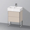 Duravit XSquare vanity unit Compact with 2 pull-out compartments, with interior system in maple