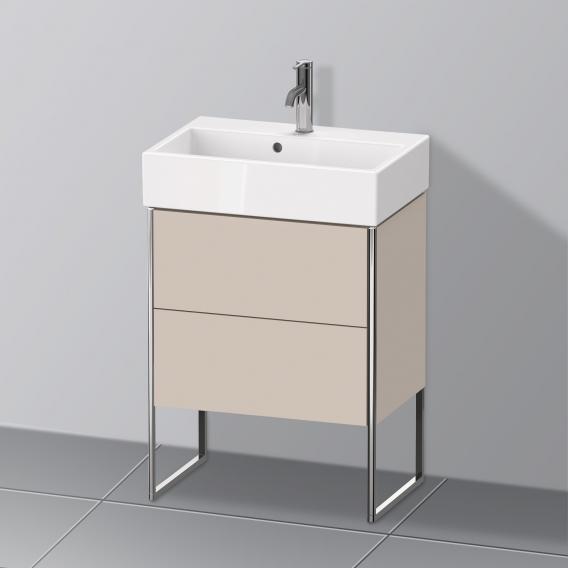 Duravit XSquare 梳妝台 緊湊型，附 2 個拉出式隔層，內部系統為楓木