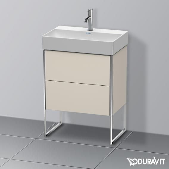 Duravit XSquare 梳妝台 緊湊型，附 2 個拉出式隔層，內部系統為楓木