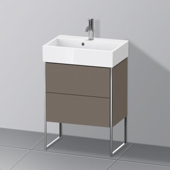 Duravit XSquare 梳妝台 緊湊型，附 2 個拉出式隔層，內部系統為楓木