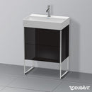 Duravit XSquare vanity unit Compact with 2 pull-out compartments, with interior system in maple