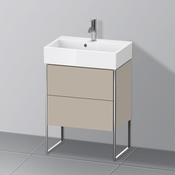 Duravit XSquare 梳妝台 緊湊型，附 2 個拉出式隔層，內部系統為楓木