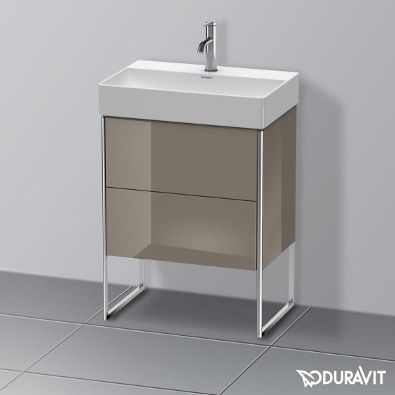 Duravit XSquare 梳妝台 緊湊型，附 2 個拉出式隔層，內部系統為楓木