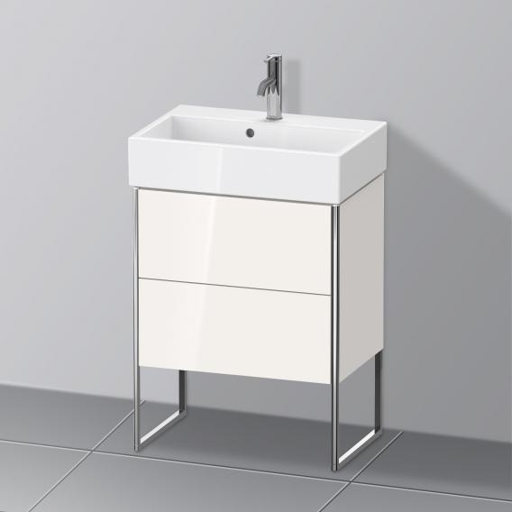 Duravit XSquare 梳妝台 緊湊型，附 2 個拉出式隔層，內部系統為楓木