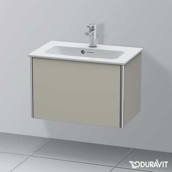 Duravit XSquare 梳妝台 緊湊型，附 1 個拉出式隔層，內部系統為楓木