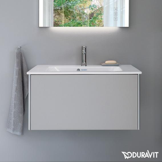 Duravit XSquare 梳妝台 緊湊型，附 1 個拉出式隔間，無內部系統