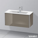 Duravit XSquare vanity unit Compact with 1 pull-out compartment, with interior system in maple