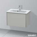 Duravit XSquare vanity unit Compact with 1 pull-out compartment, with interior system in maple