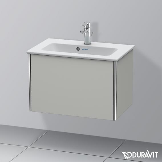 Duravit XSquare 梳妝台 緊湊型，附 1 個拉出式隔層，內部系統為楓木