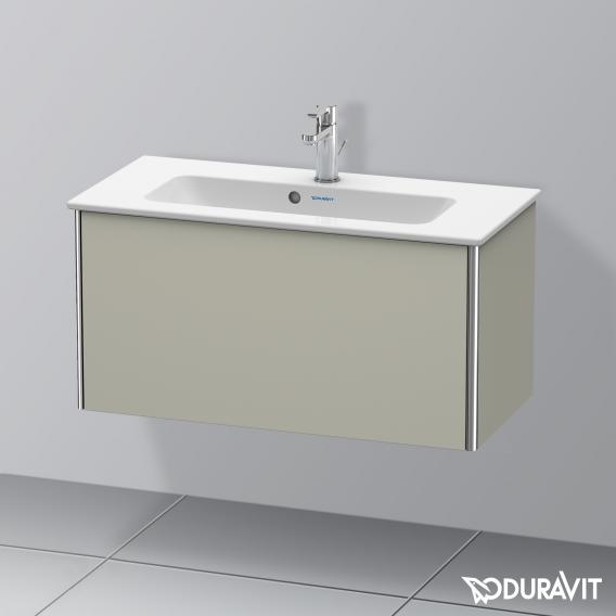 Duravit XSquare 梳妝台 緊湊型，附 1 個拉出式隔間，無內部系統