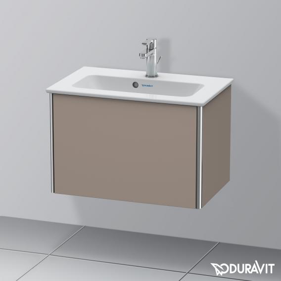 Duravit XSquare 梳妝台 緊湊型，附 1 個拉出式隔間，無內部系統