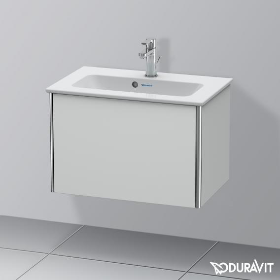 Duravit XSquare 梳妝台 緊湊型，附 1 個拉出式隔層，內部系統為楓木