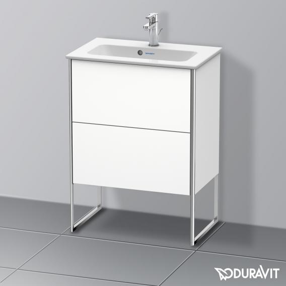 Duravit XSquare 梳妝台 緊湊型，附 2 個拉出式隔層，內部系統為楓木