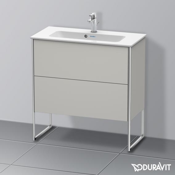 Duravit XSquare 梳妝台 緊湊型，附 2 個拉出式隔層，內部系統為楓木