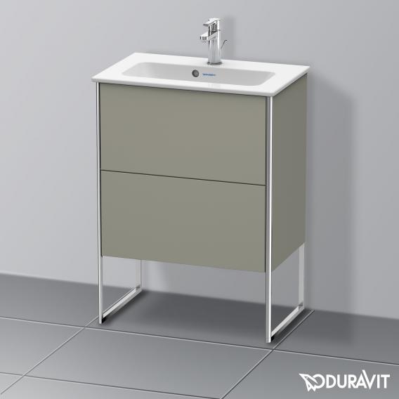 Duravit XSquare 梳妝台 緊湊型，附 2 個拉出式隔層，內部系統為楓木