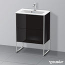 Duravit XSquare vanity unit Compact with 2 pull-out compartments, with interior system in maple