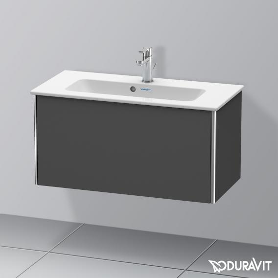 Duravit XSquare 梳妝台 緊湊型，附 1 個拉出式隔層，內部系統為楓木