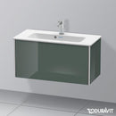 Duravit XSquare vanity unit Compact with 1 pull-out compartment, with interior system in maple