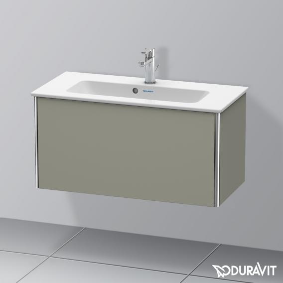 Duravit XSquare 梳妝台 緊湊型，附 1 個拉出式隔層，內部系統為楓木