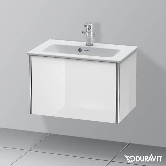 Duravit XSquare 梳妝台 緊湊型，附 1 個拉出式隔層，內部系統為楓木