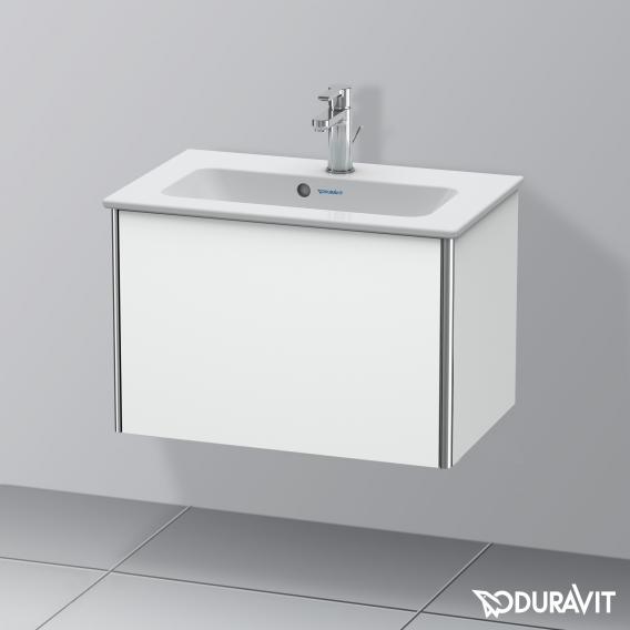 Duravit XSquare 梳妝台 緊湊型，附 1 個拉出式隔層，內部系統為楓木