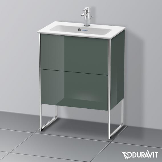 Duravit XSquare 梳妝台 緊湊型，附 2 個拉出式隔層，內部系統為楓木