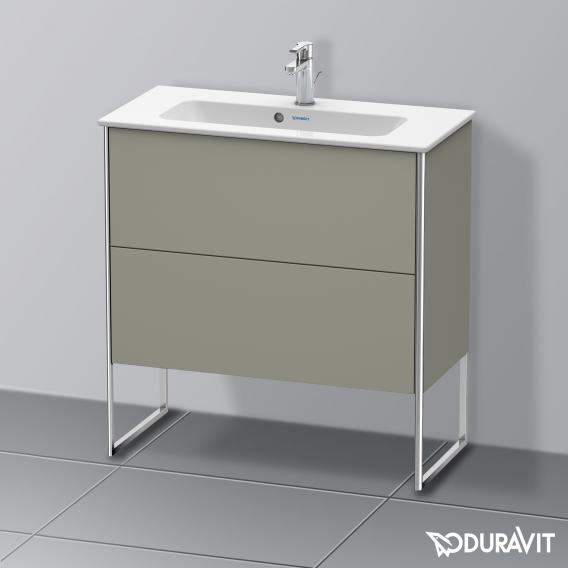 Duravit XSquare 梳妝台 緊湊型，附 2 個拉出式隔層，內部系統為楓木