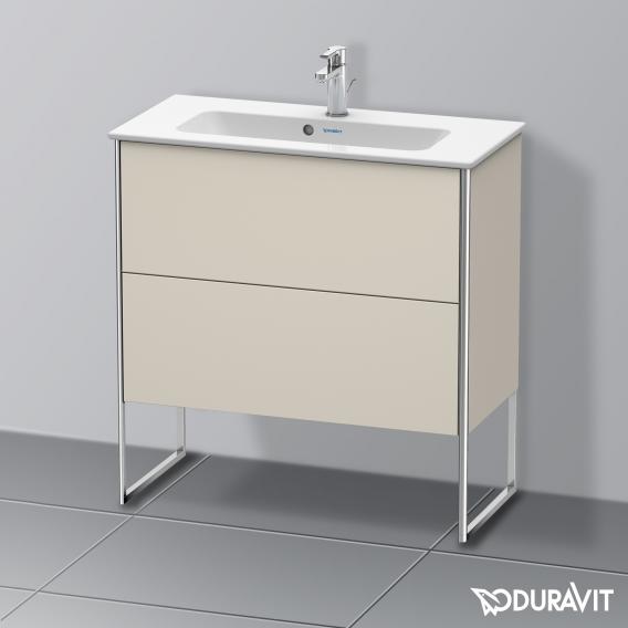 Duravit XSquare 梳妝台 緊湊型，附 2 個拉出式隔層，內部系統為楓木