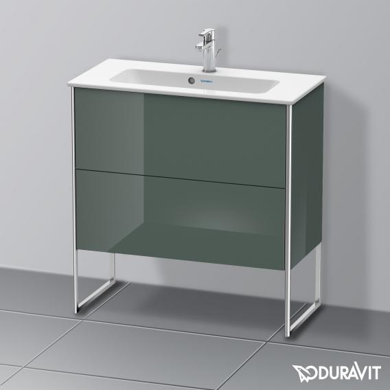 Duravit XSquare 梳妝台 緊湊型，附 2 個拉出式隔層，內部系統為楓木