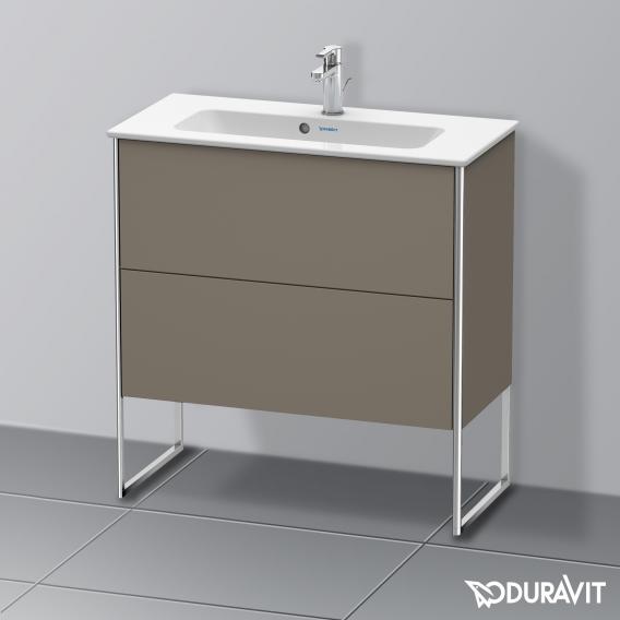 Duravit XSquare 梳妝台 緊湊型，附 2 個拉出式隔層，內部系統為楓木