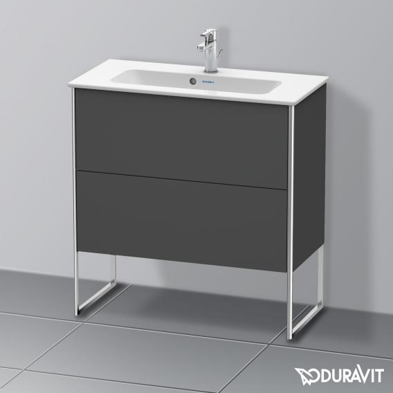 Duravit XSquare 梳妝台 緊湊型，附 2 個拉出式隔層，內部系統為楓木