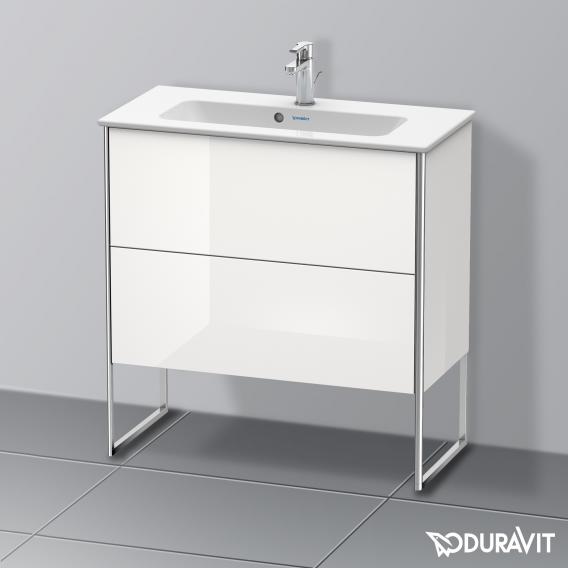 Duravit XSquare 梳妝台 緊湊型，附 2 個拉出式隔層，內部系統為楓木